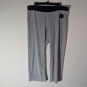 Escada Sport Gray Velour Wide-Leg Sweatpants Women's Size XL